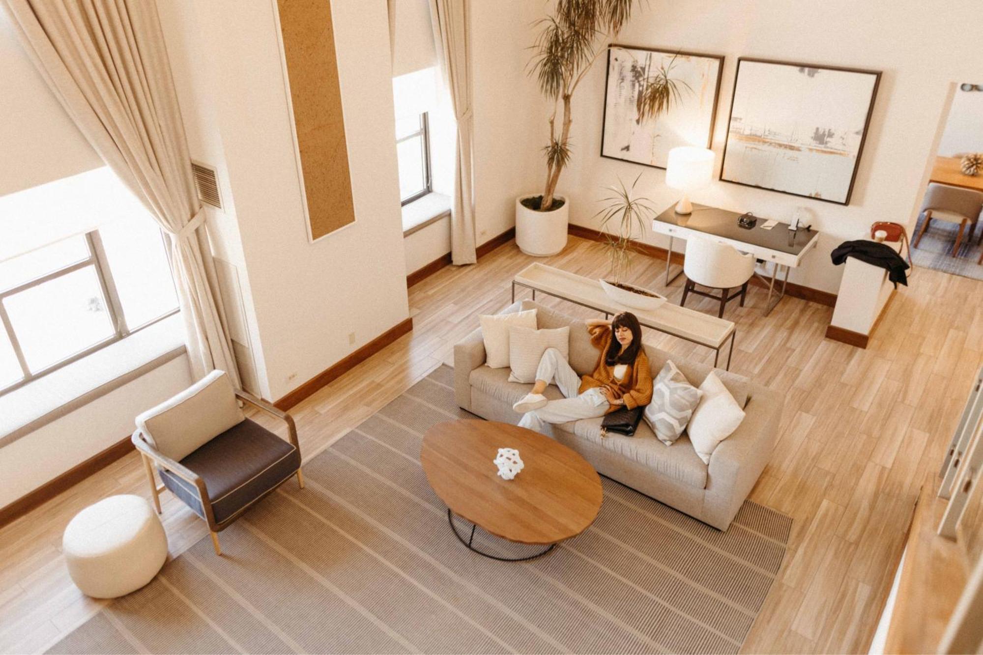 Renewal Suite 1 Bedroom Bi-level Suite 1 King Sofa bed